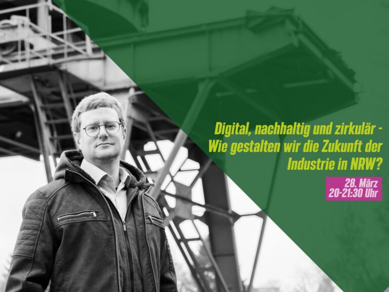Webinar: Digital, nachhaltig und zirkulär – Wie gestalten wir die Zukunft der Industrie in NRW?