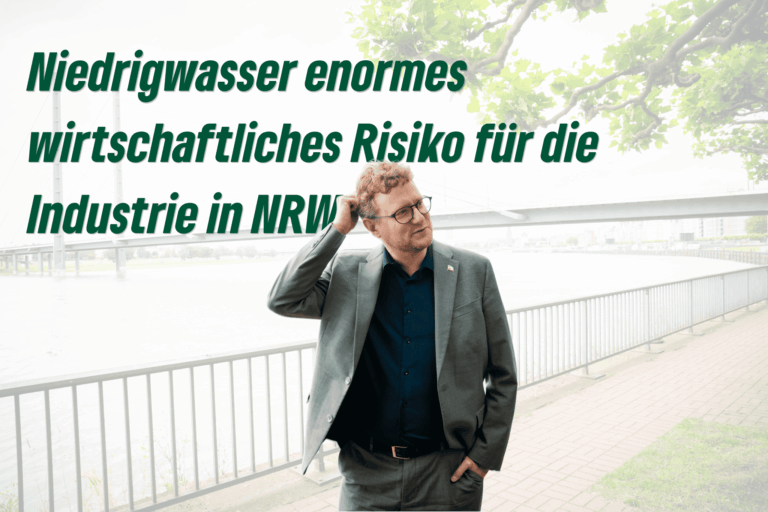 Niedrigwasser enormes wirtschaftliches Risiko