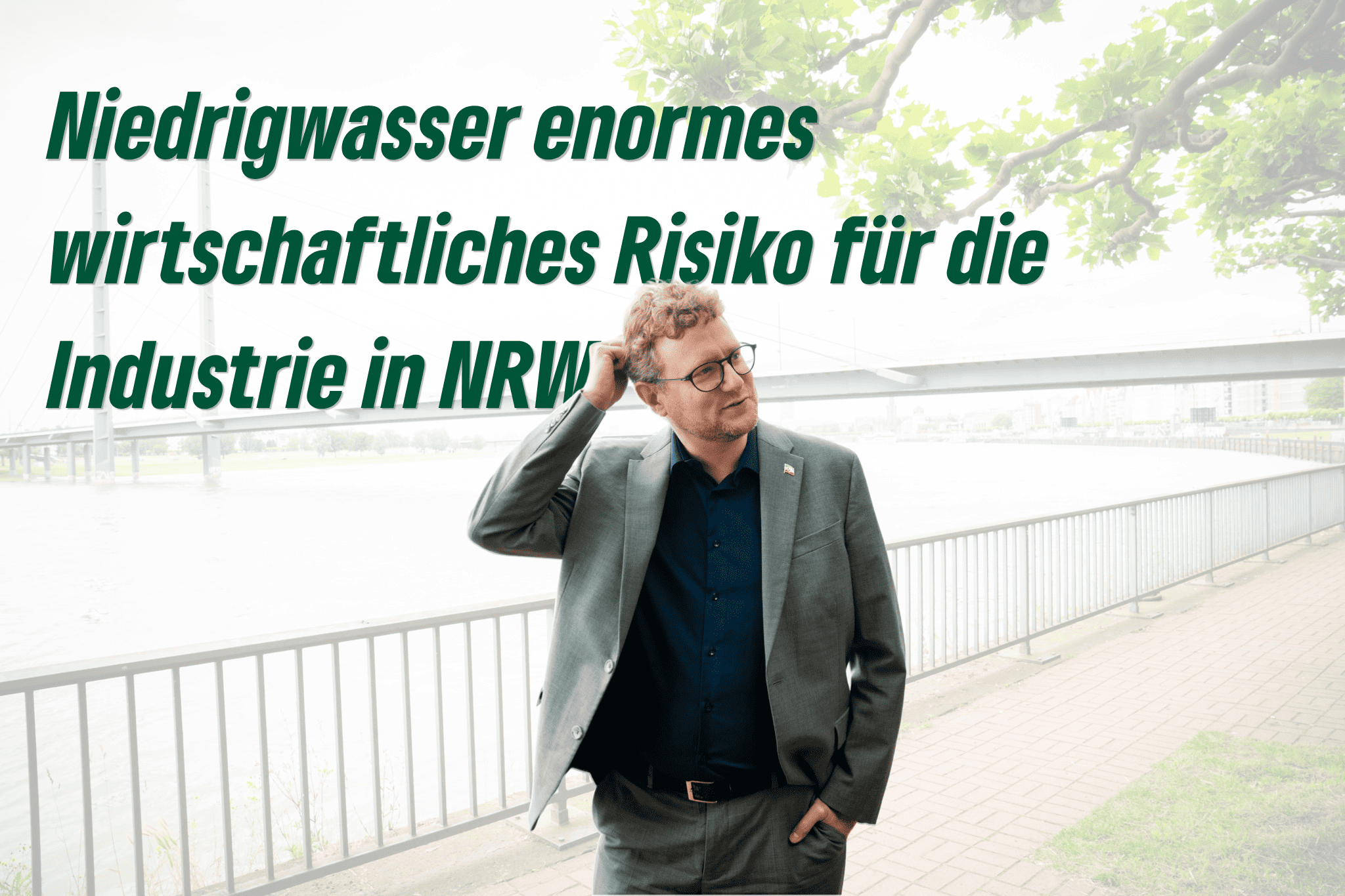 Niedrigwasser enormes wirtschaftliches Risiko